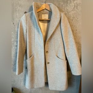 Aritzia Wilfred Cocoon Coat (XXS, light grey)